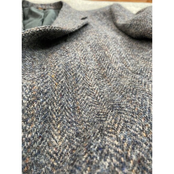 HARRIS TWEED x KUPPENHEIMER Size 43L Mens Jacket Wool Herringbone Rainbow Yarns - Picture 6 of 10
